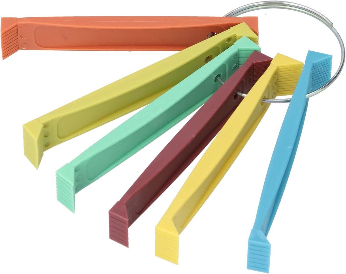 Vinkam Set - Lamellenkam Reparatie - Airco Onderhoud - 12 Verschillende Maten - 64 Grams - Rood