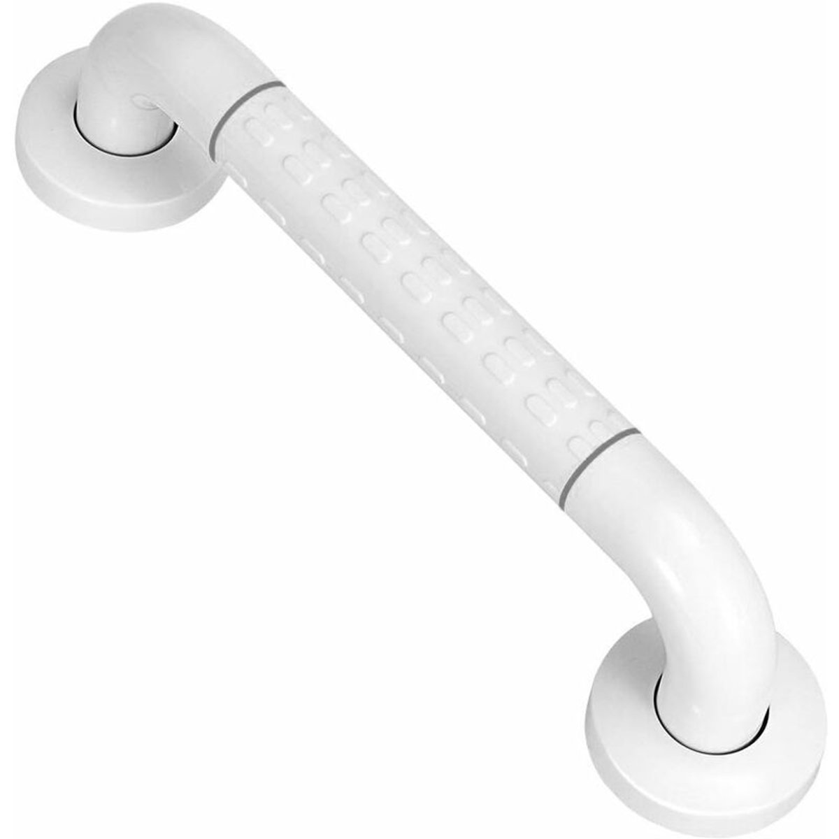 Antislip handgreep, badgreep, badkamerhandgreep met verlichte cirkels, Ø35 mm, lengte 30 cm (wit)