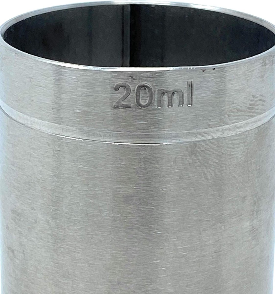 SnelShoppen - Jigger 2cl 4cl Dubbele Maatbeker Cocktailschaal RVS 20ml 40ml Barmaatje Alcohol Doser Keuken