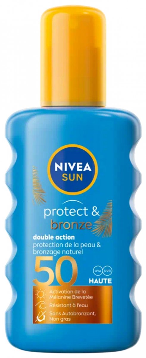 NIVEA SUN 50 SPF Protect&Bronze double action