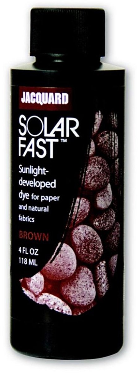 Jacquard Solarfast Lichtgevoelige Kleurstof Bruin - Cyanotype Verf - Zonlicht Verf - Voor Stof en Papier - 118 ml
