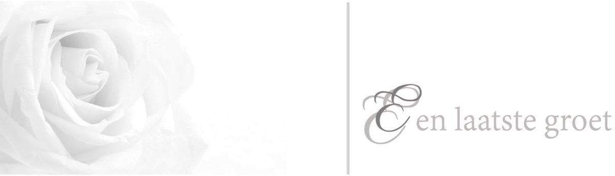 Deelneming |Rouwlint Silence 21x4 | zwart-wit | dubbel | 12 stuks | Een laatste groet