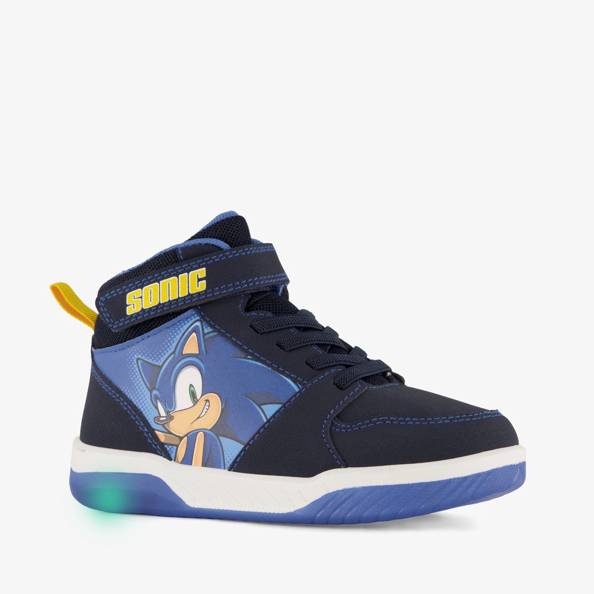 Sonic hoge jongens sneakers met opdruk blauw - Maat 29