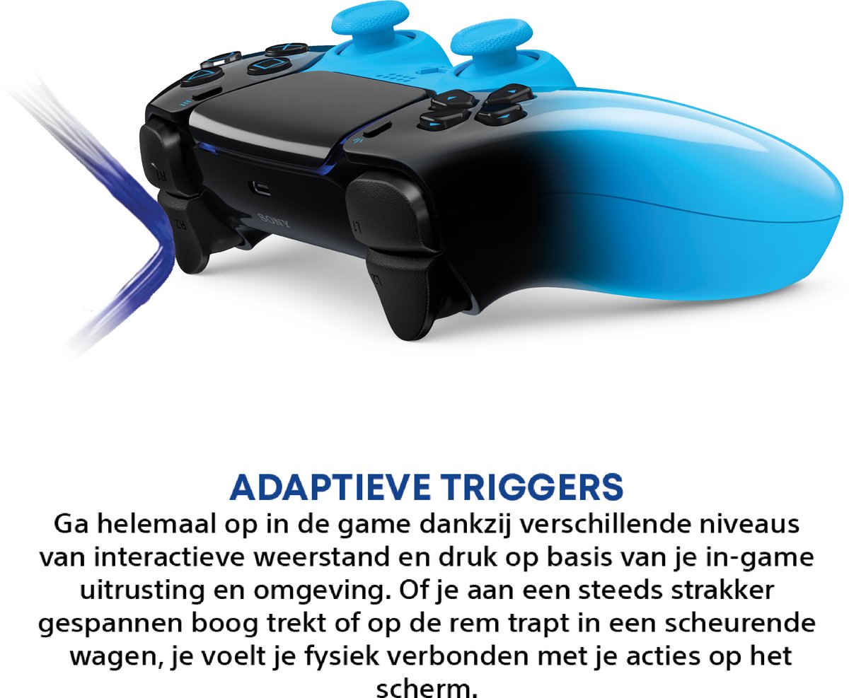 Sony PS5 DualSense Draadloze Controller - Rhythm Blue – foto 2