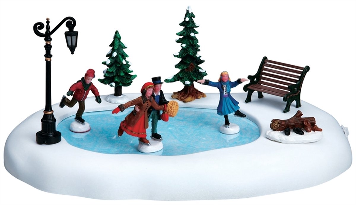 Lemax Kerstdorp Schaatsbaan - set van 9 - 4.5V adapter – foto 8