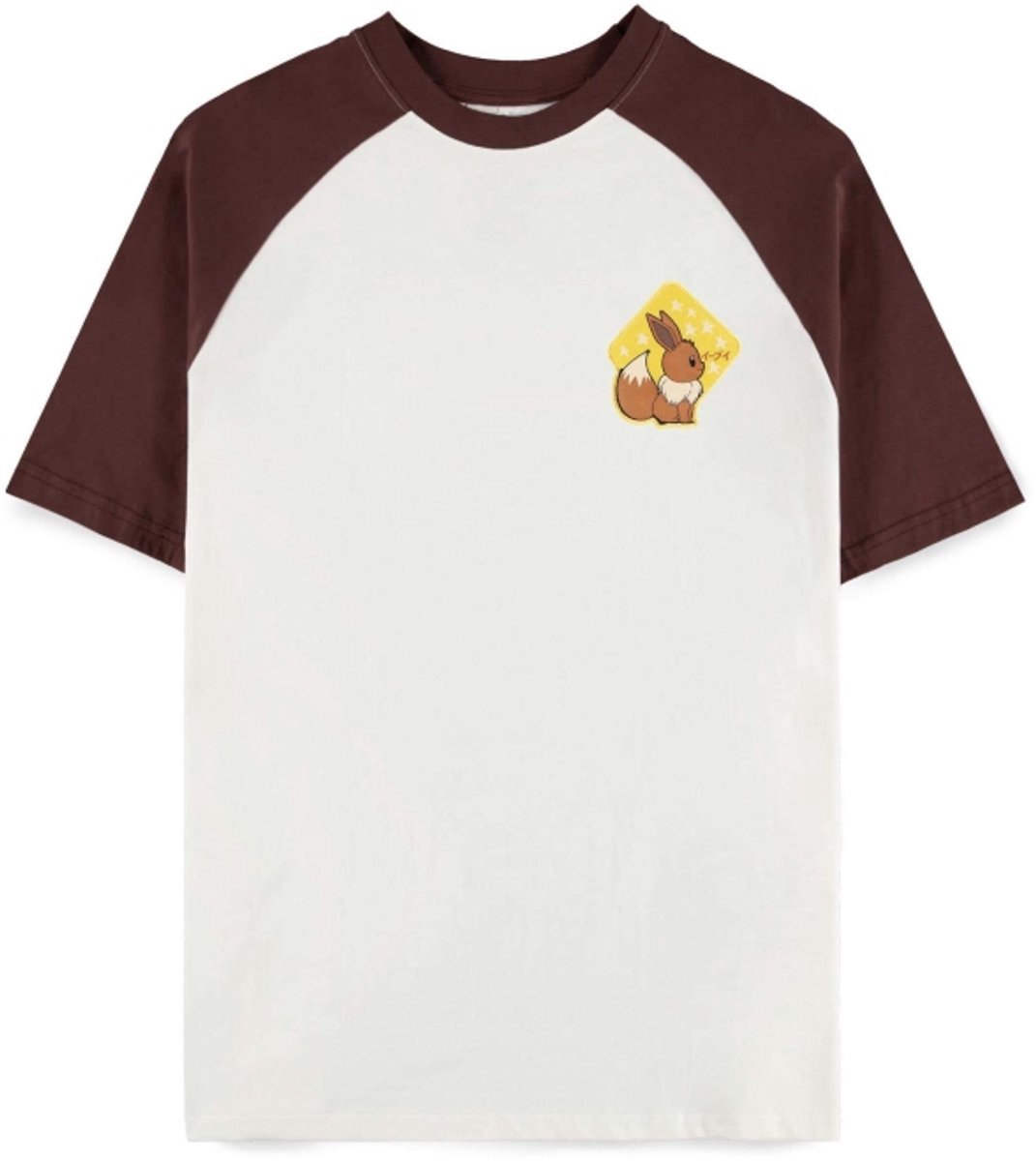 Pokémon - Eevee Raglan Tshirt - XS - Gebroken wit