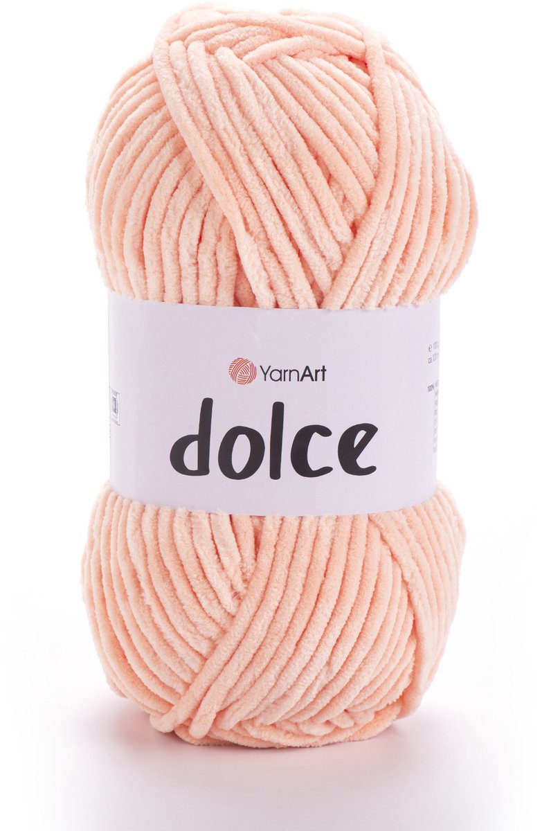 YarnArt Dolce Chenillegaren - 100% Micropolyester - voor Amigurumi Haken en Breien - 100g / 120m - Kleur 773