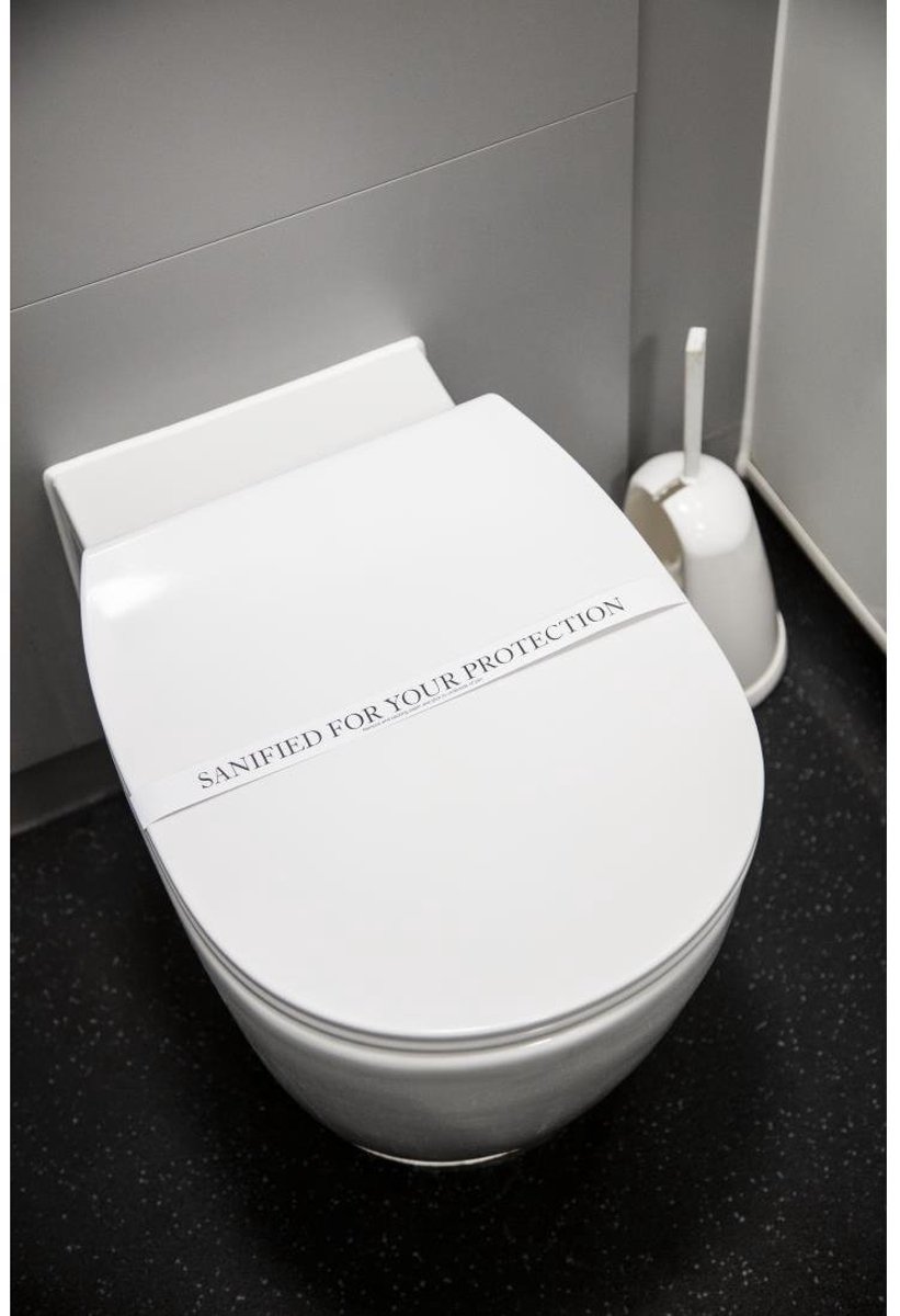 Sanified For Your Protection Stickers (250 Stuks) - Gastronoble CG862