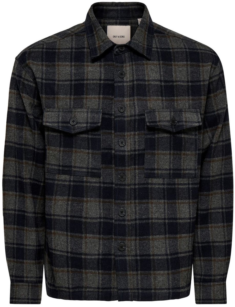Only & Sons Heren Overhemd bequem Veelkleurig XL Volwassenen