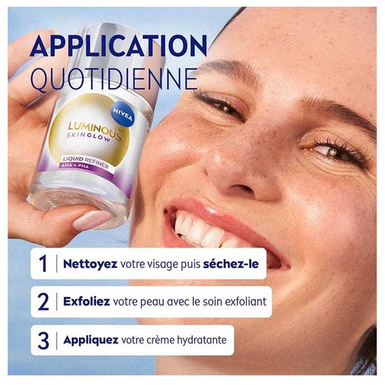 NIVEA Luminous630 Skin Glow Liquid Refiner - Exfoliant - Skincare - Leave-on Peeling - Alle Huitype - Anti-Pigment - 100ml