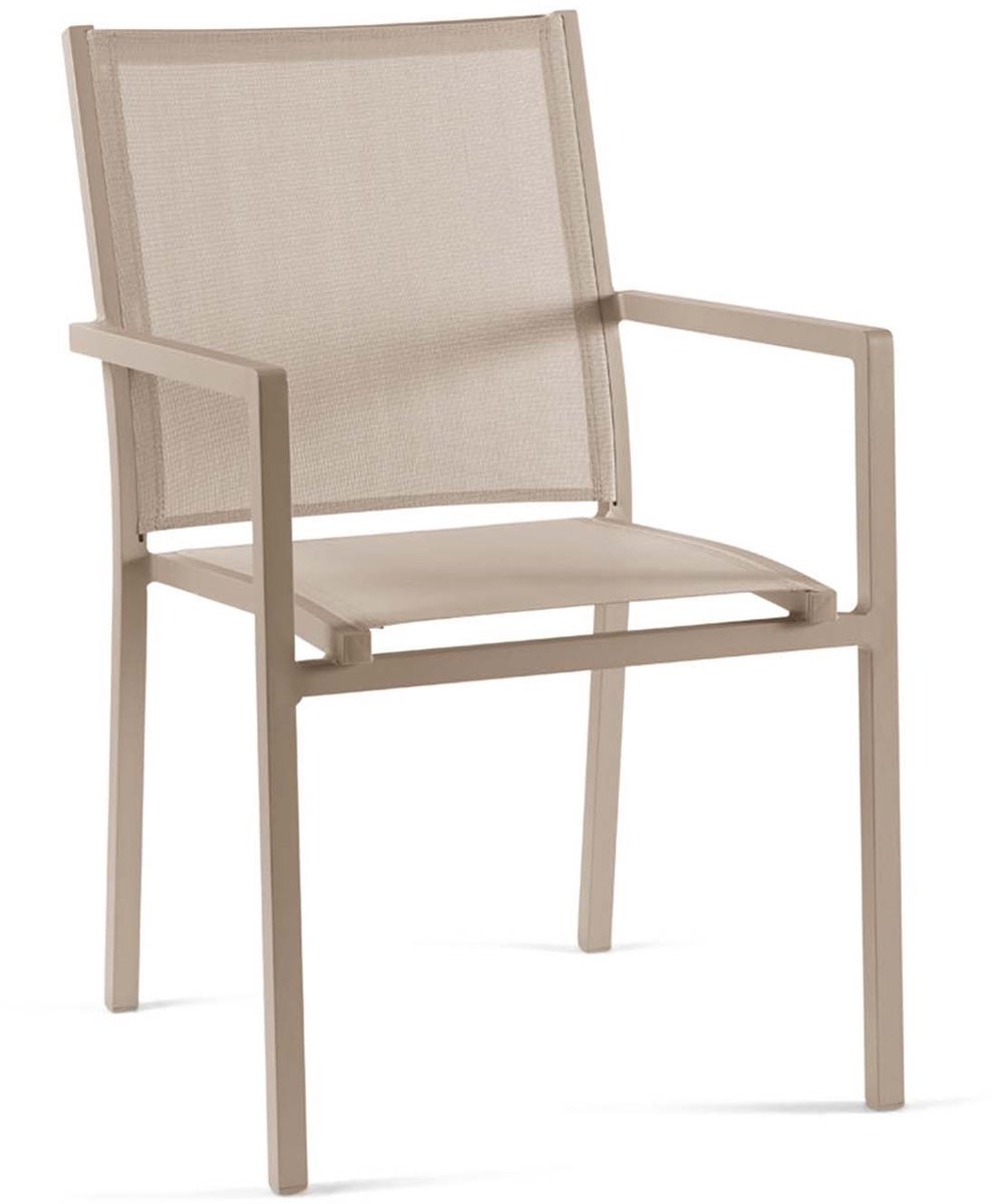 Tuinstoel Bloomington - champagne/taupe
