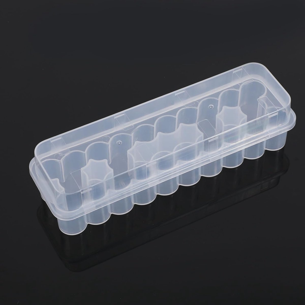 SnelShoppen - Organizer met 24 Compartimenten voor Peptide Vials, Stapelbare Plastic Opbergdoos voor 2ml Flesjes, Ideaal voor Koelkastopslag en Organi