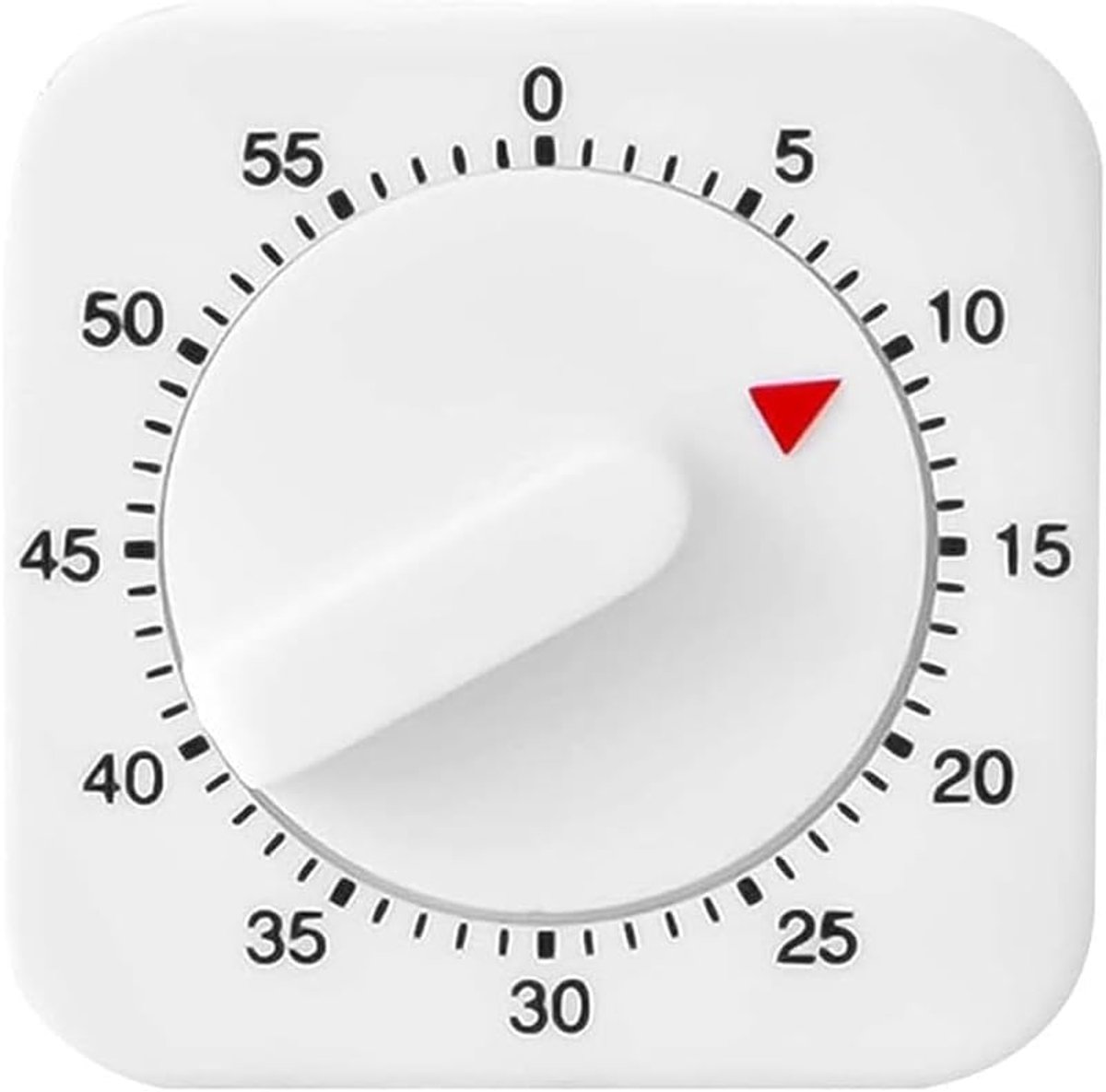 SnelShoppen - Keuken Timer, Mechanische 60 Minuten Timer met Luide Alarm, Tijdmanagement Hulpmiddel voor Keuken, Klaslokaal en Vergaderingen