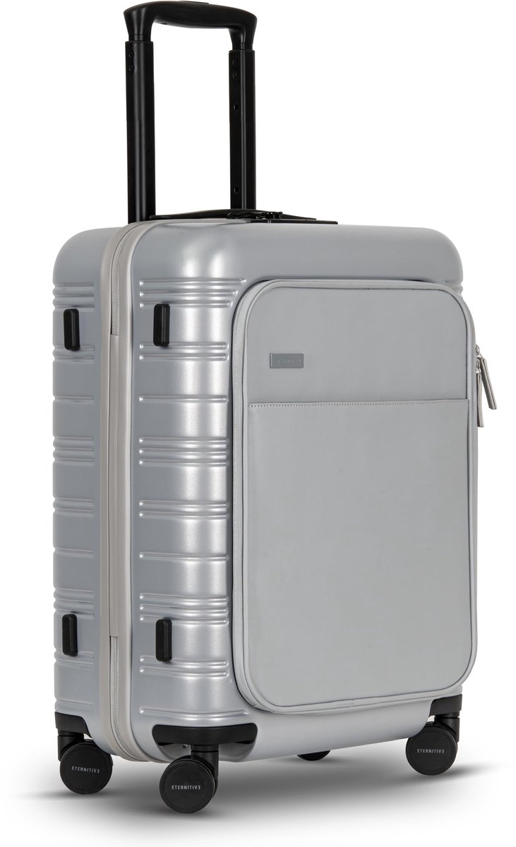 SnelShoppen - ETERNITIVE Cabin E Handbagage Koffer van Polycarbonaat | Lichtgewicht 40 L | 54 x 37 x 25 cm | Harde Koffer met 360° Wielen en Vingerafd