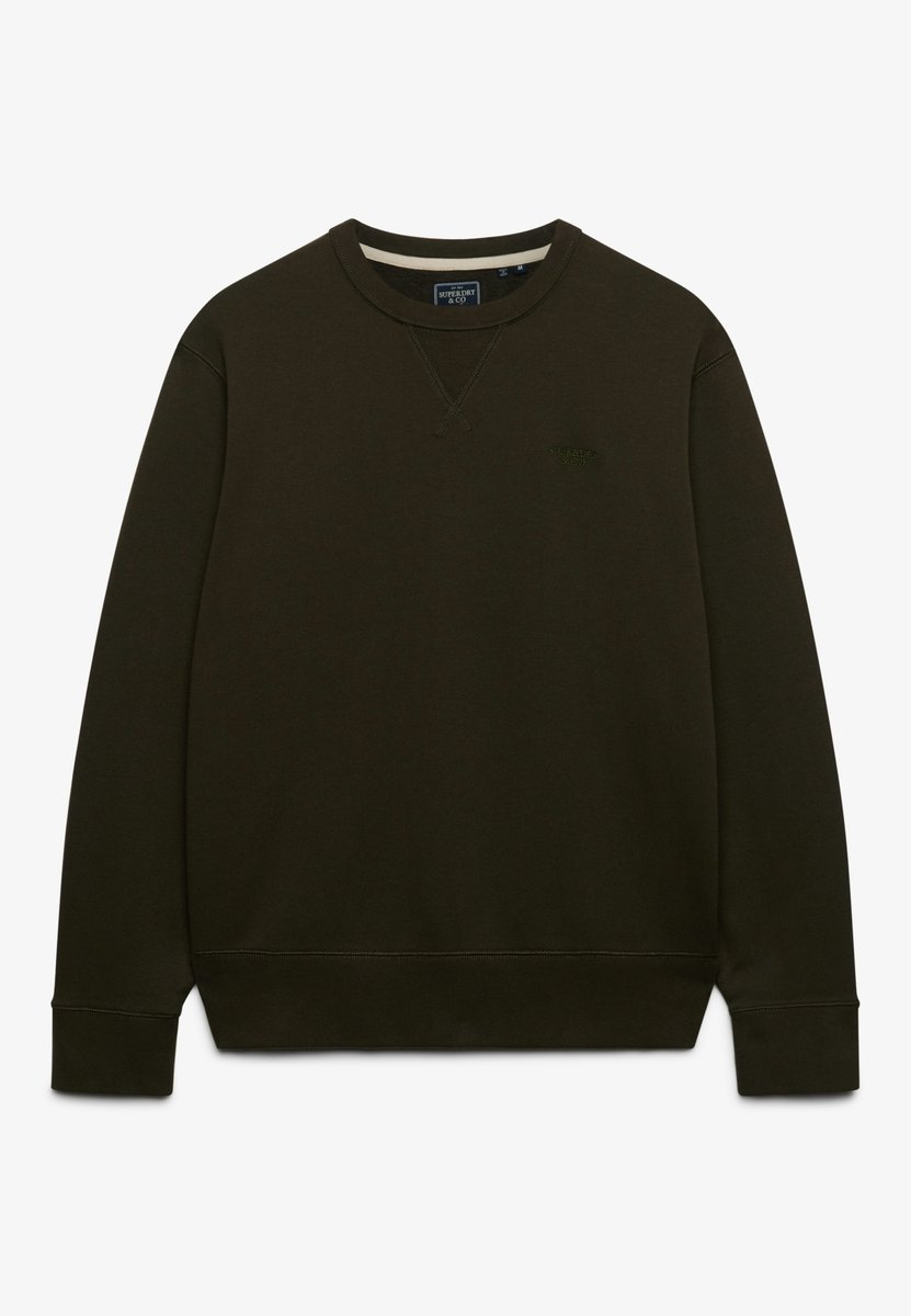 Essential Stacked Logo Crew Sweatshirt Groen