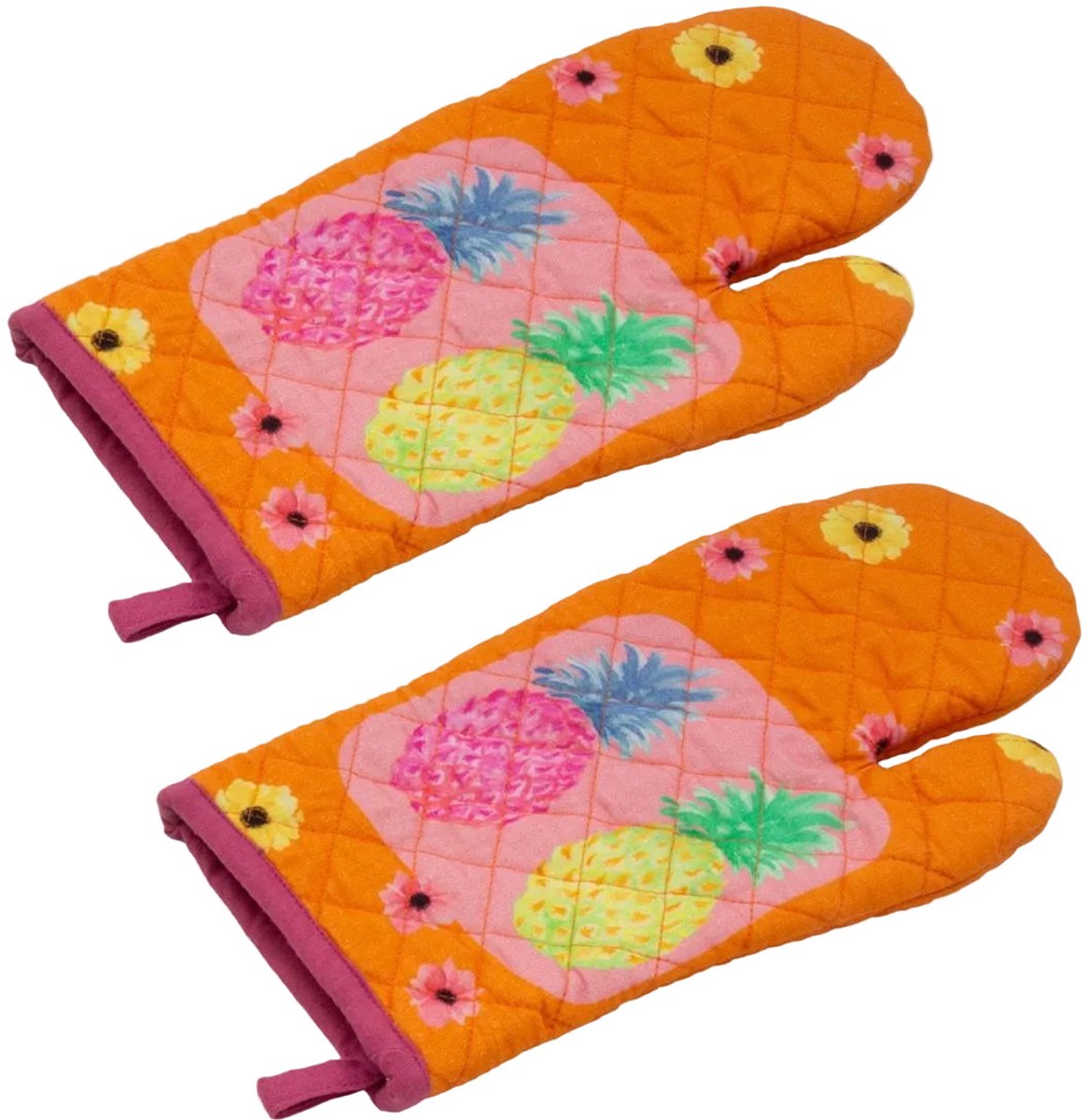 Imbarro Ovenwanten set-van-2 Pineapple 30x18cm