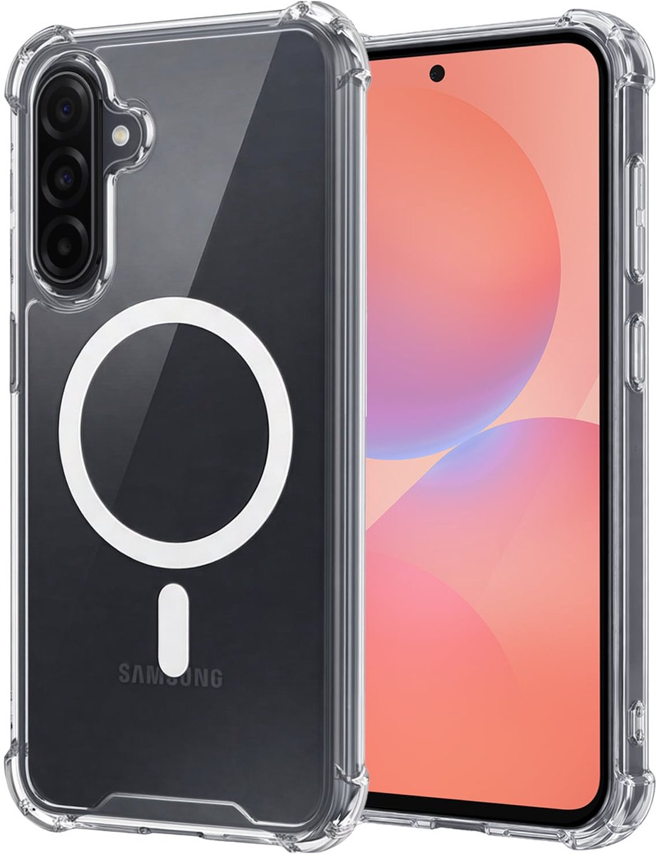 Hoesje - Geschikt voor Samsung Galaxy A36 - Magsafe Compatible - Sterk & Shockproof - Back Cover - Shock Proof Case - Telefoon Hoes Shockproof - Transparant