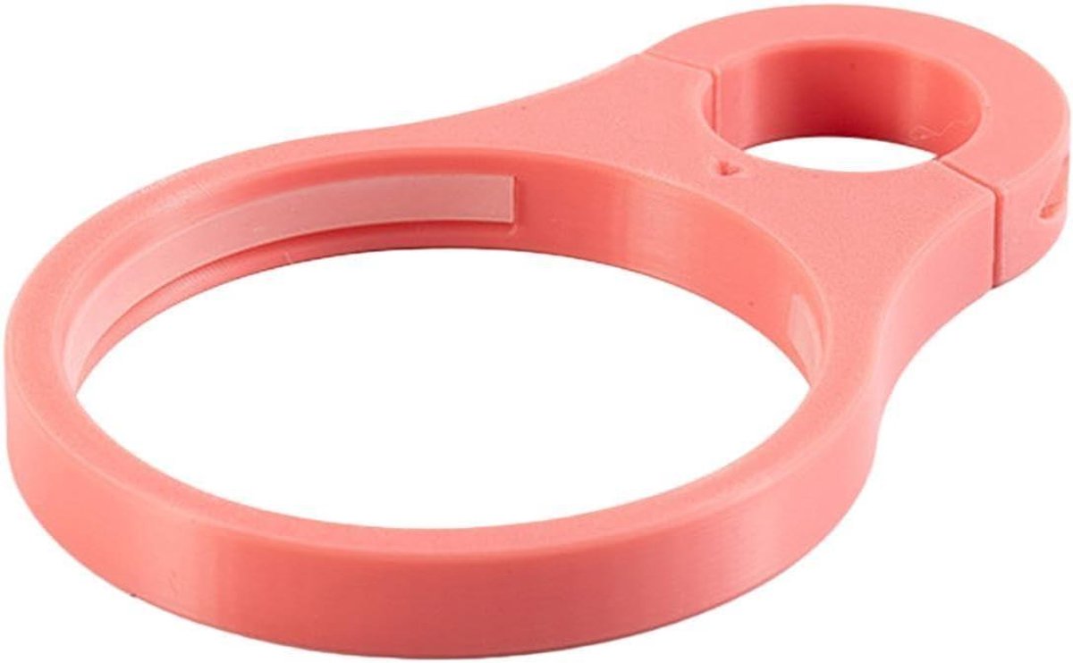 Fietsstuur Bekerhouder - Fleshouder Fiets - Hydratatie Onderweg - Flexibele Montage - 19 x 13 x 1 cm - roze