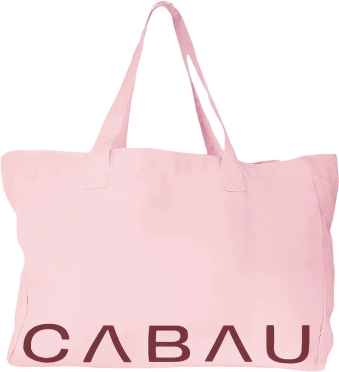 Cabau – Canvas Tas XL – Soft Pink – Grote Canvas Shopper met Binnenzak – Schoudertas Vrouwen – Duurzaam Materiaal – Handwasbaar – 48x12x35 cm – 20 l