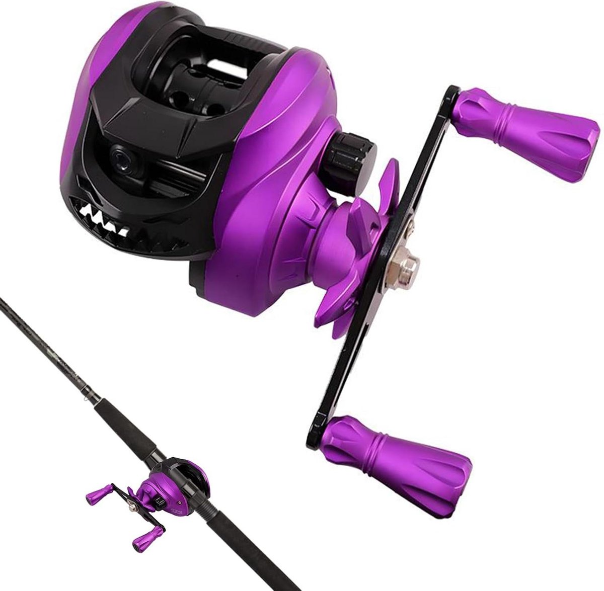 Werpmolen Visserij - Baitcaster Molen - Precisie Vissen - Moeitebesparend Werpen - 14x11.8x7.3cm - Metaal