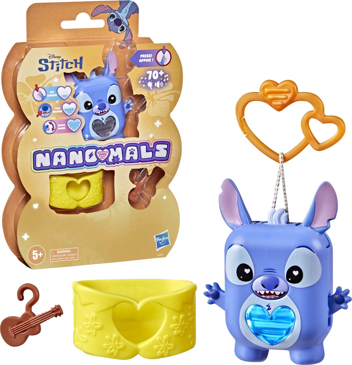 Hasbro Nano-mals Disney Stitch elektronisch friemeldiertje