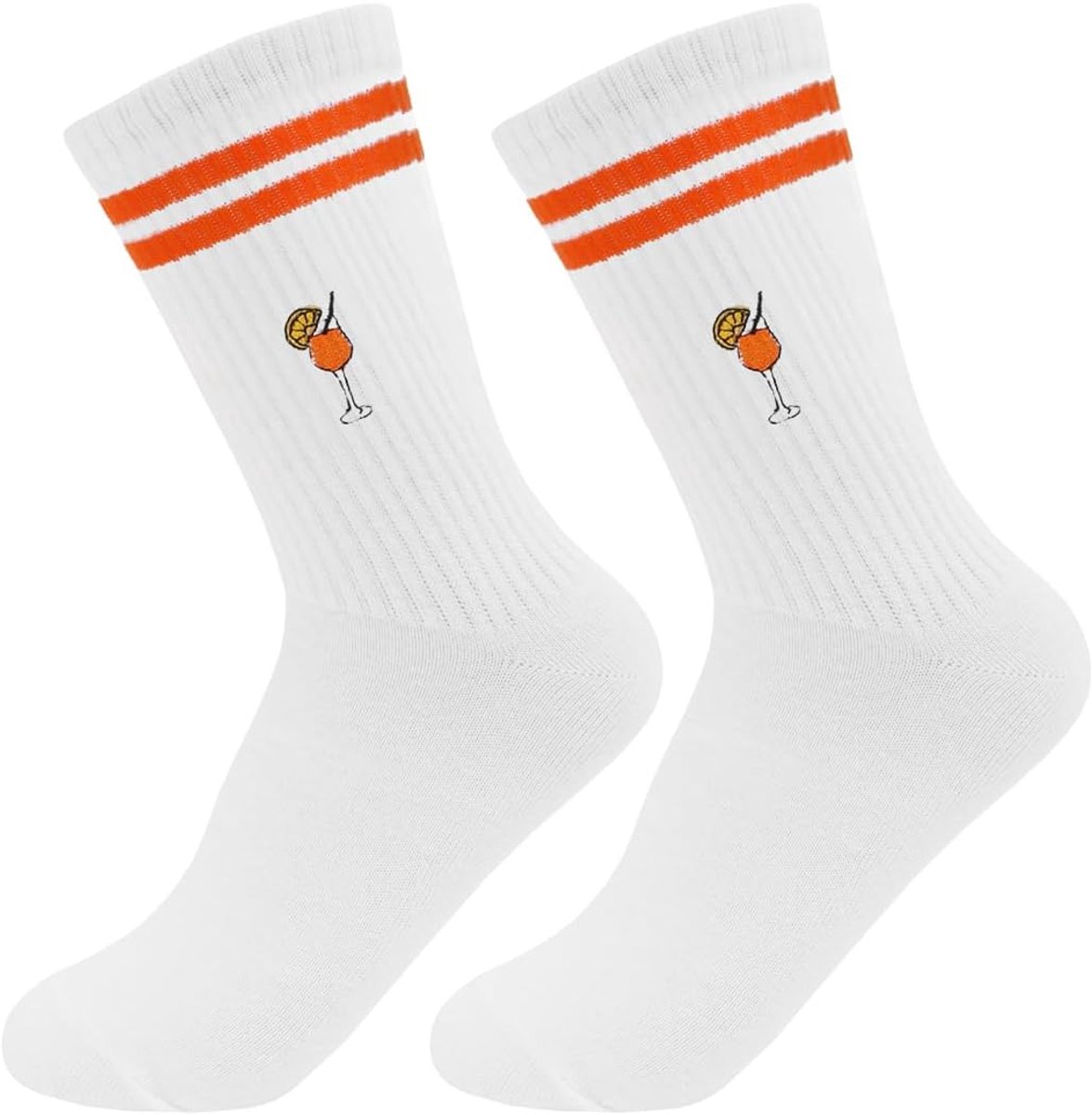 Sokken, Aperol cadeausokken, tennissokken met patroon voor dames en heren