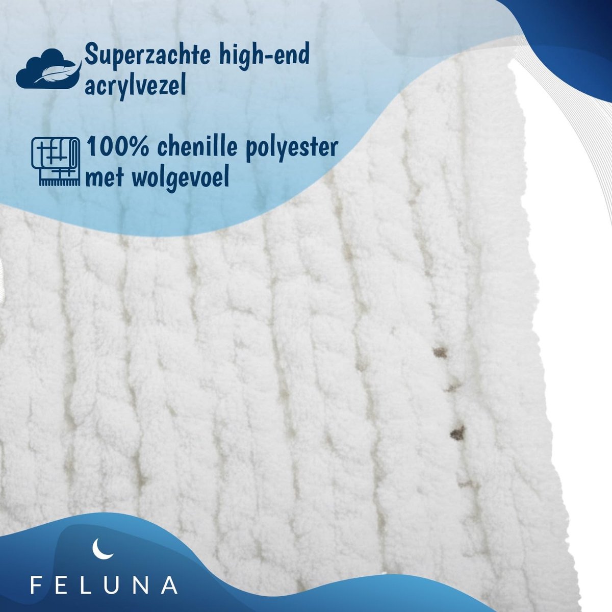 Omgoods - Chunky Knit Feelgood Blanket - Zachte Fleece Deken voor Woonkamer en Gastenkamer