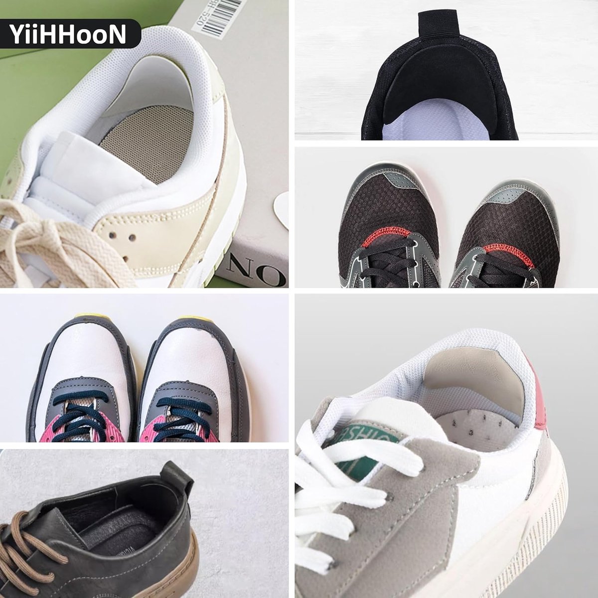 Dailygoods- Reparatiepatch Set 28 Paar - Zelfklevende Hiel Reparatie - Kunstleer Reparatie - Sneakers - Diverse Maten - Voldoende Hoeveelheid - Schoenreparatie