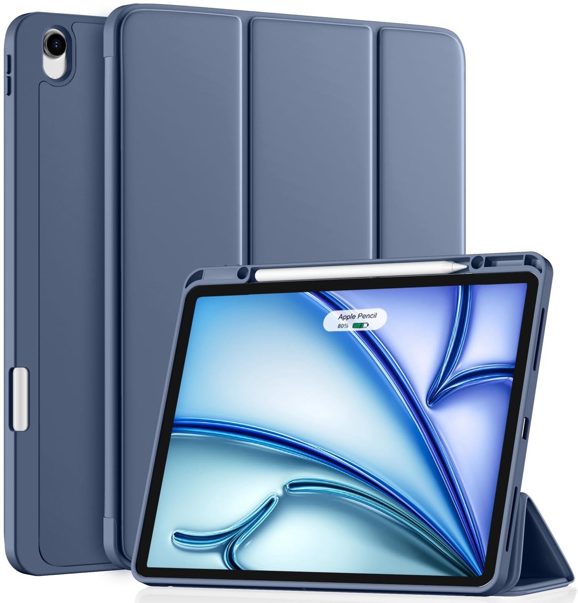 Omgoods - Case voor iPad Air 13 Inch M4/M3/M2 (2026/2025/2024) met Pencilhouder en Folio Stand