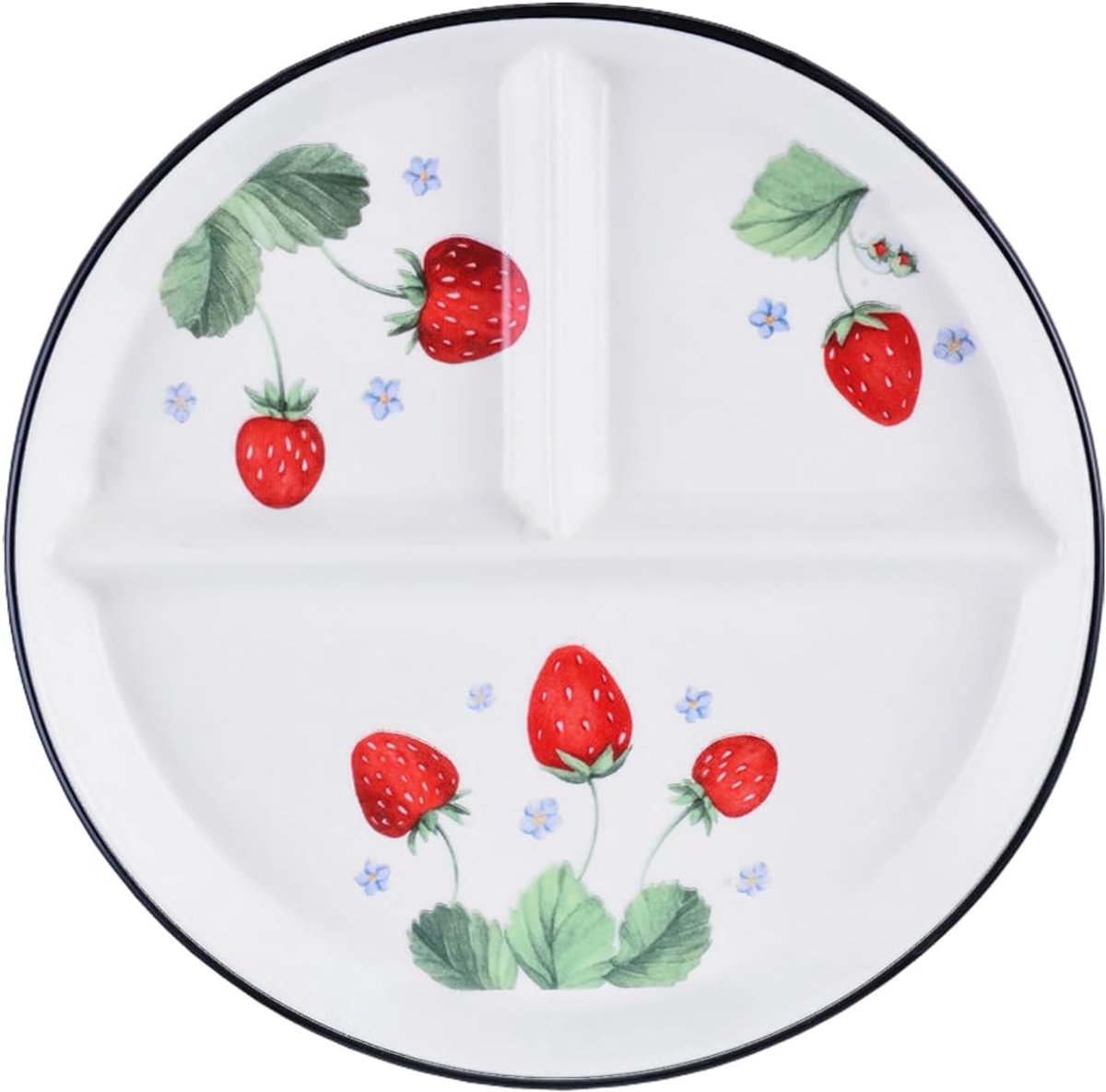 Plate, Keramische Verdeelde Borden, Plate Bowl, voor Verdeelde Maaltijden, Feesten, Snacks, Salades, Desserts