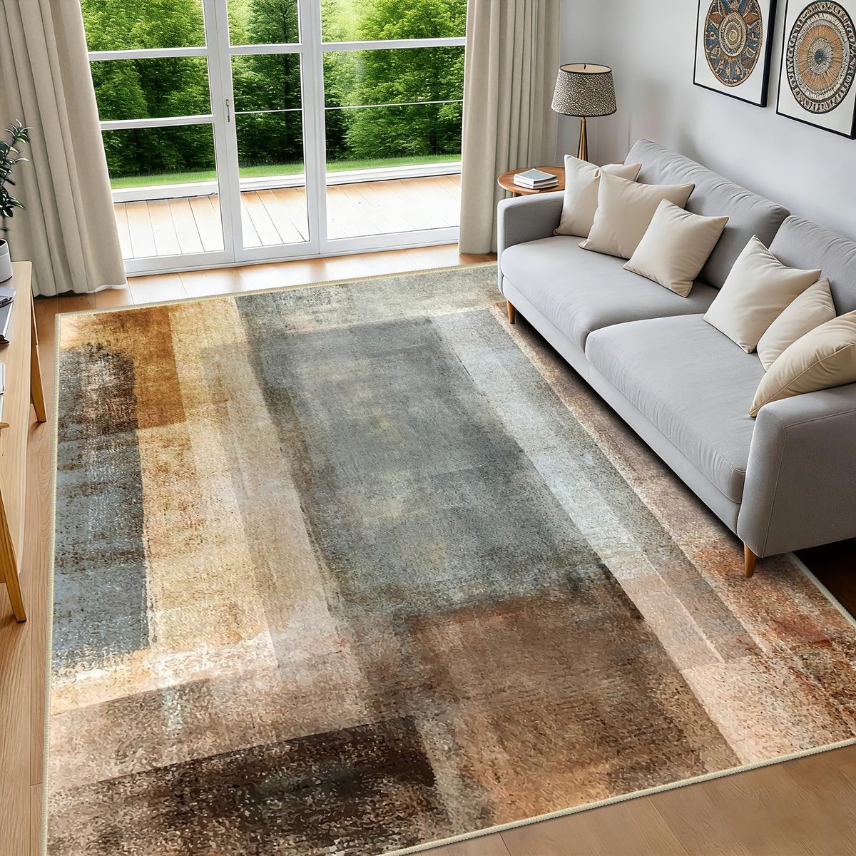 Omgoods - Modern Abstract Vloerkleed - Multi-kleur, Wasbaar, Antislip - 120x180cm