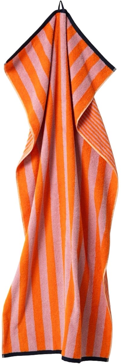 Omgoods - Grote Striped Badhanddoek 80 x 180 cm van 100% Katoen