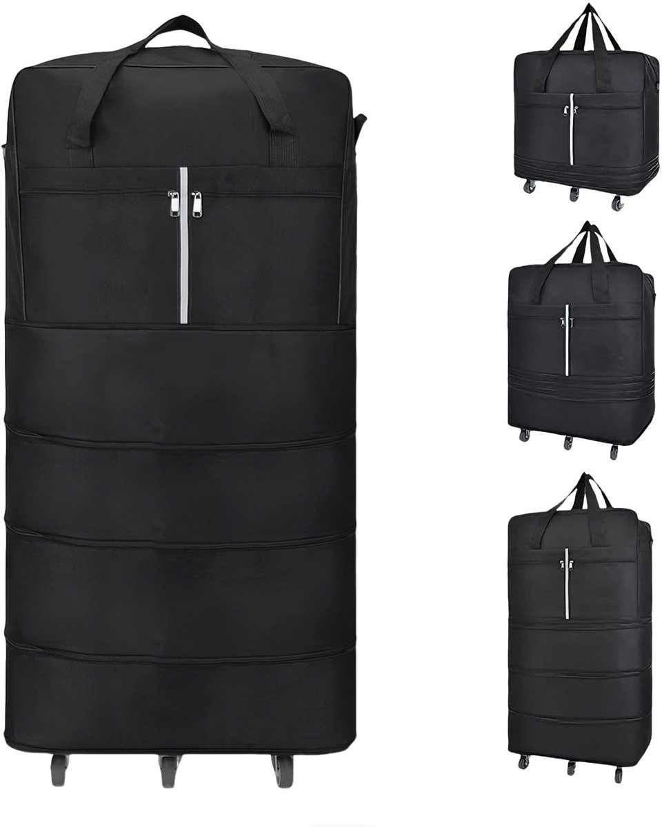 Omgoods - Vouwbare Reistas met Wielen, 110 cm, Uitbreidbaar
