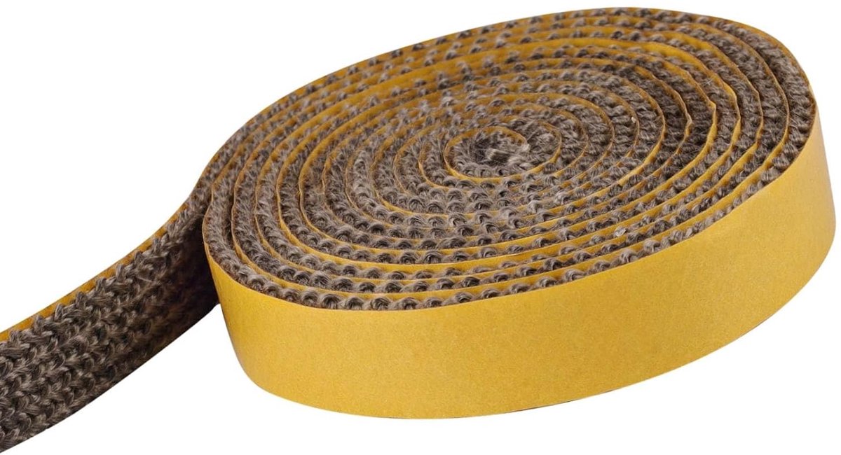 Kachelafdichting 2 mm x 10 mm - Vuurvaste afdichtingstape - Hittebestendig - Ideaal voor kachelpijp en open haarden - SnelShoppen
