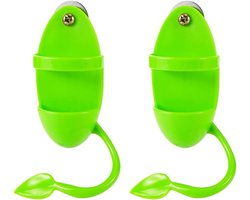 SnelShoppen - 2 Stuks Vogel Voederbak Rek Plastic Cuttlebone Houder Vogel Voedsel Houder voor Huisdier Vogel Benodigdheden Fruit Groente Opslag Steune