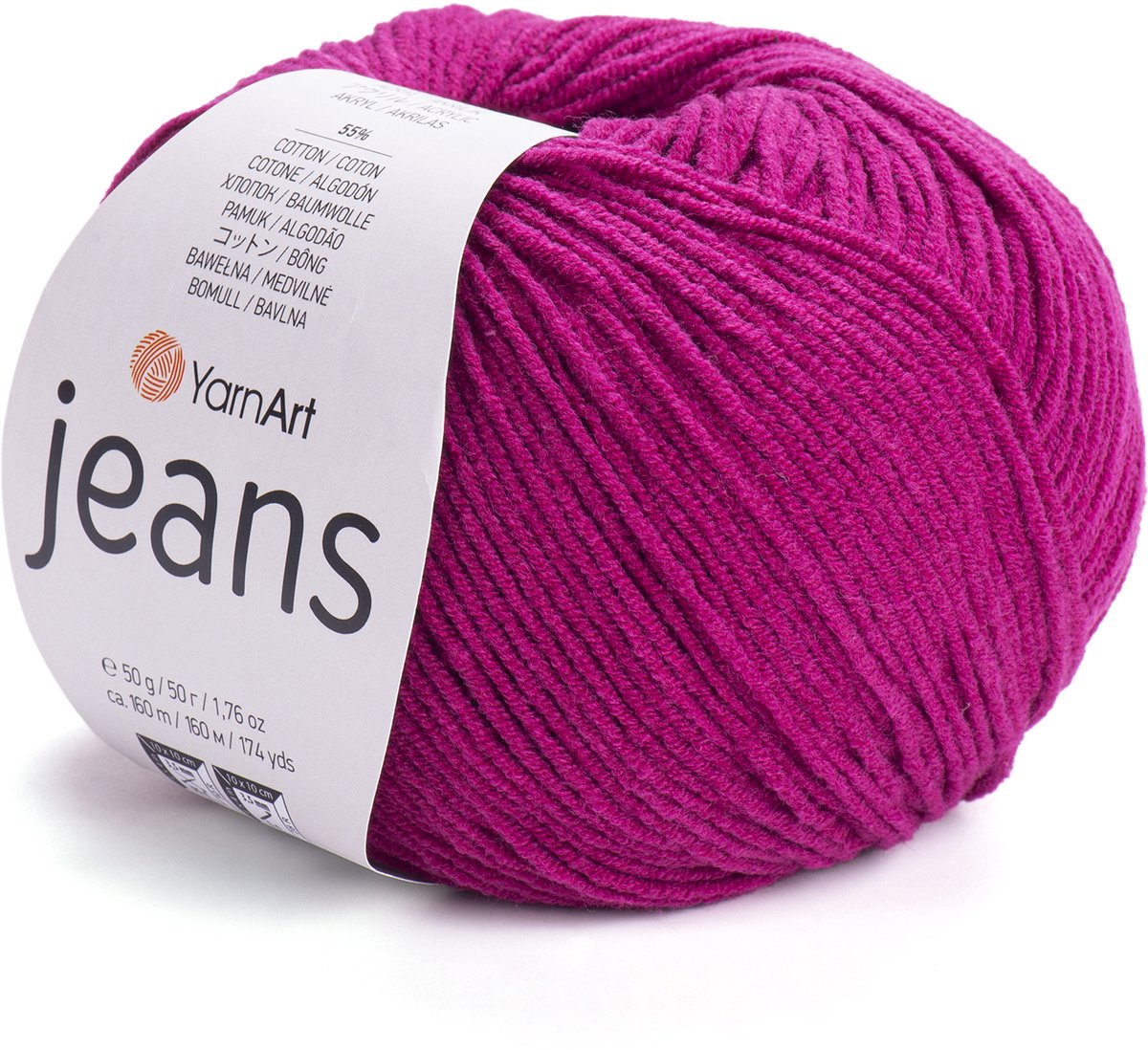YarnArt Jeans – Katoenmix Breigaren – 50g – 160m – 55% Katoen / 45% Acryl – Voor Amigurumi & Kleding - Kleur 91