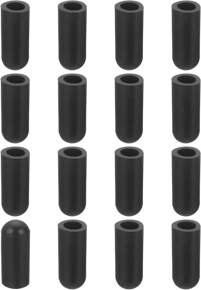 Afdekkappen Stoelpoot - Beschermdoppen Meubels - Vloer Beschermen - Antislip & Krasvrij - 38 Stuks - Zwart