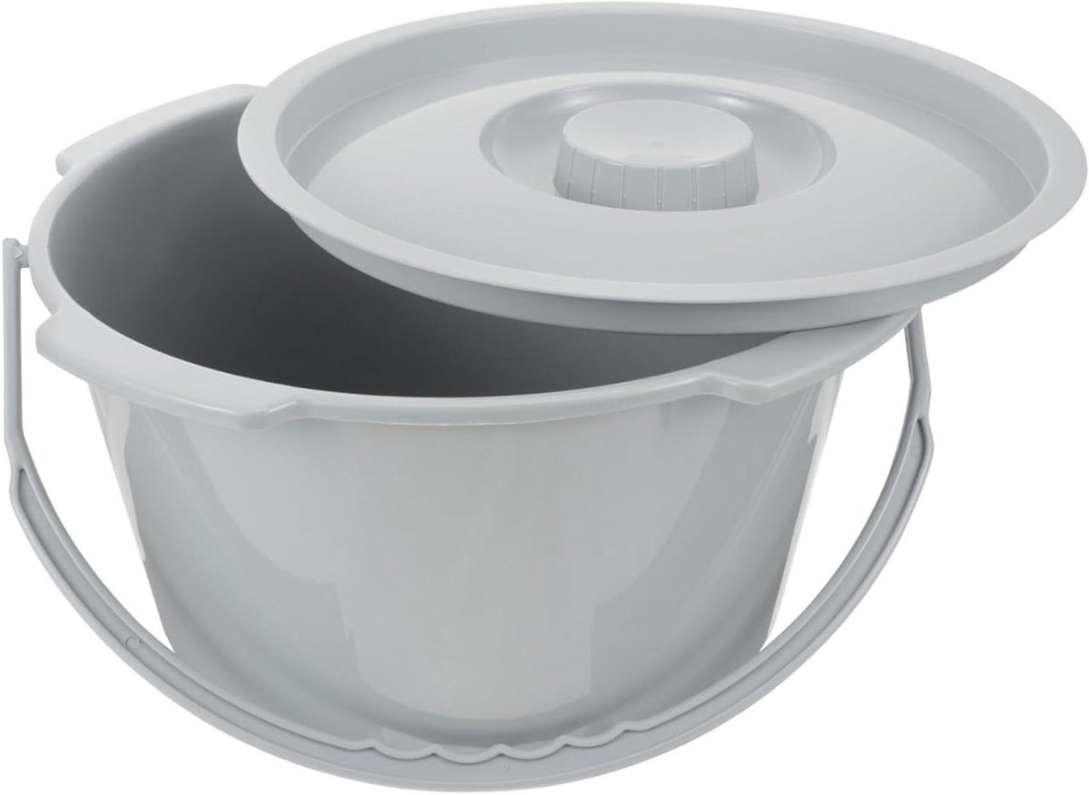 Urinefles met Deksel - Kamer Pot Plasemmer - Nachtelijk Urineren - Stabiele Vlakke Bodem