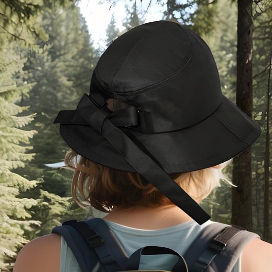 Fietshelm Dames - Hoed Helm - Dagelijks Sporten - Afneembare Verstelbaar - 58-60 cm Omtrek - Zwart — afbeelding 4