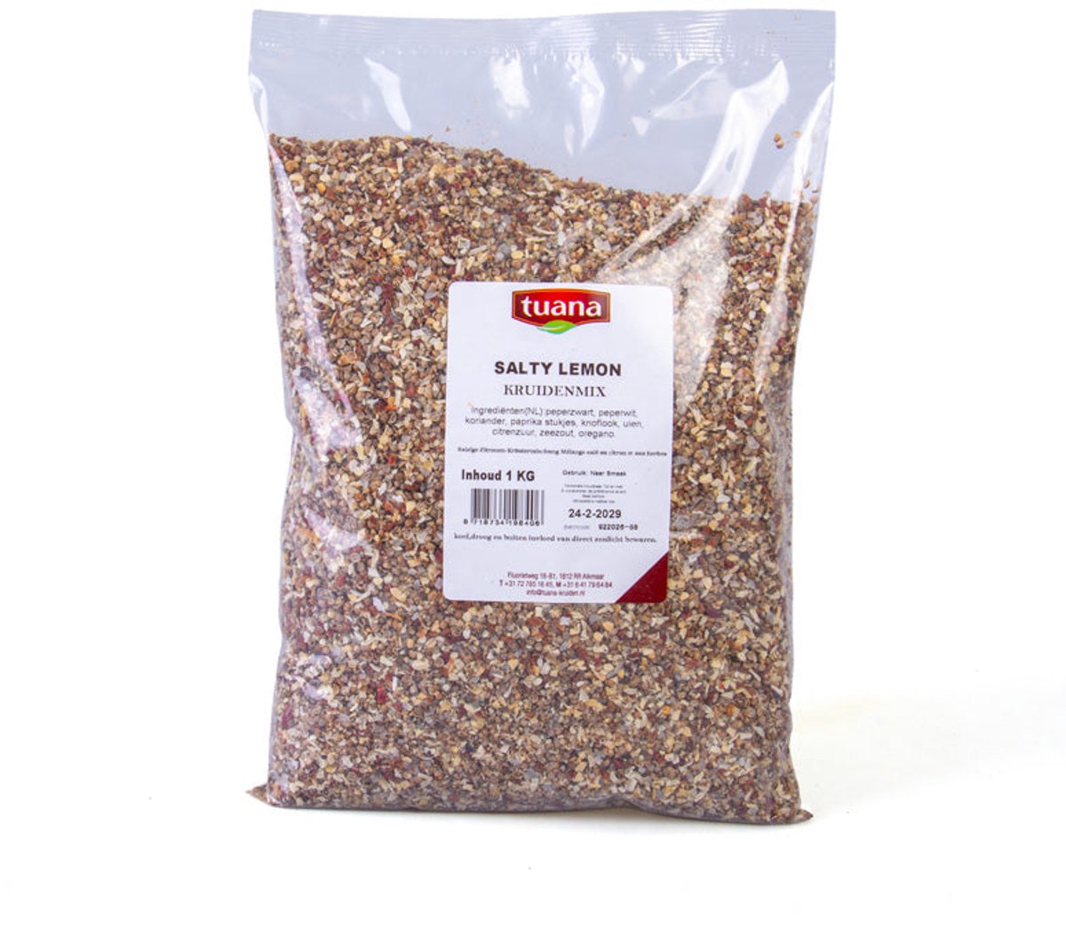 Tuana Kruiden - Salty Lemon Kruidenmix - Zak 1000g - Tuanashop - KZ239