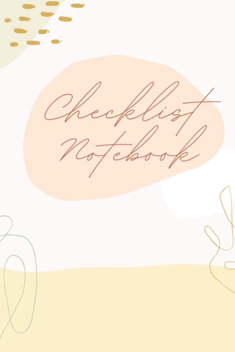 Notebook: Simple Checklist for Planner and Organizer