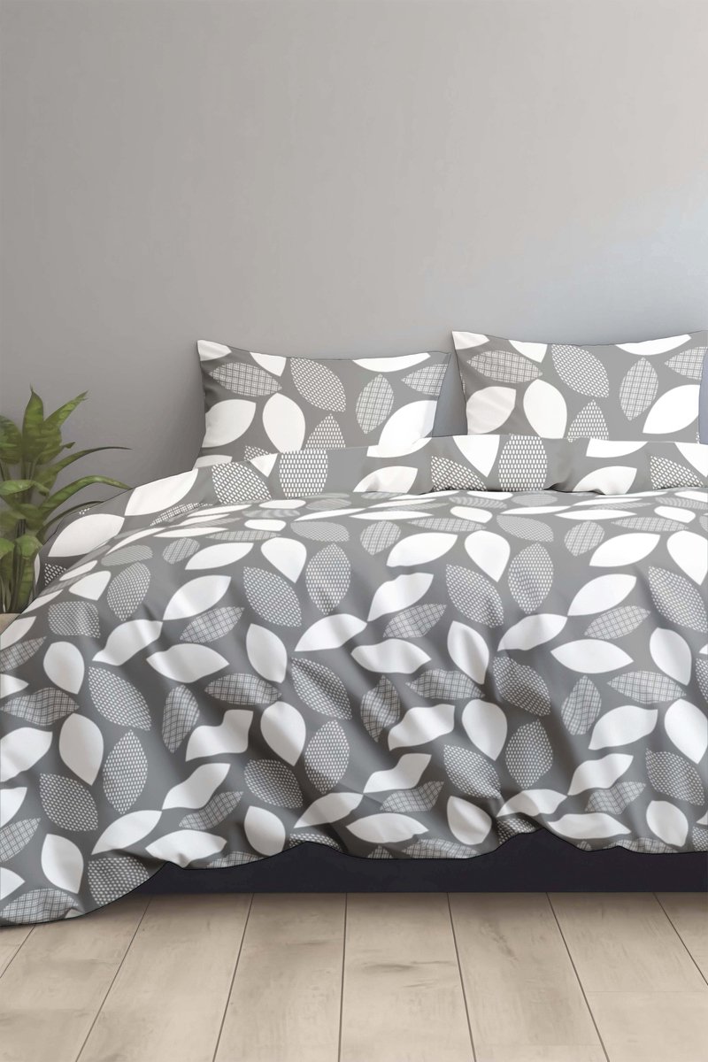 Dekbedovertrek 100% Katoen Premium - 200 x 200(220)cm - BladV2 Dark