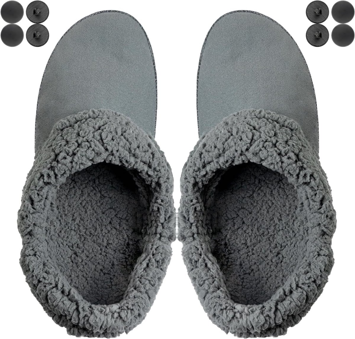 Vacht Liner voor Croc Wollen Pluche Zachte Warm voor Winter Fur Liner Fuzzy Lining - Grijs