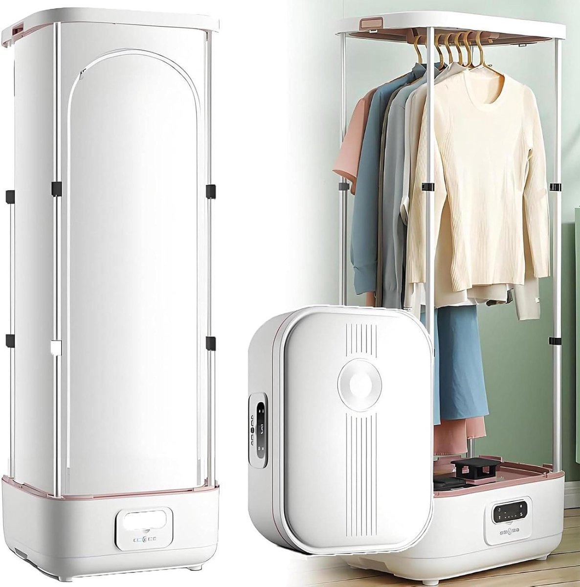Stoom Strijk Droog Machine - Kledingverzorgingsmachine Stomer - Snel Kleding Drogen - 360° Hete Lucht