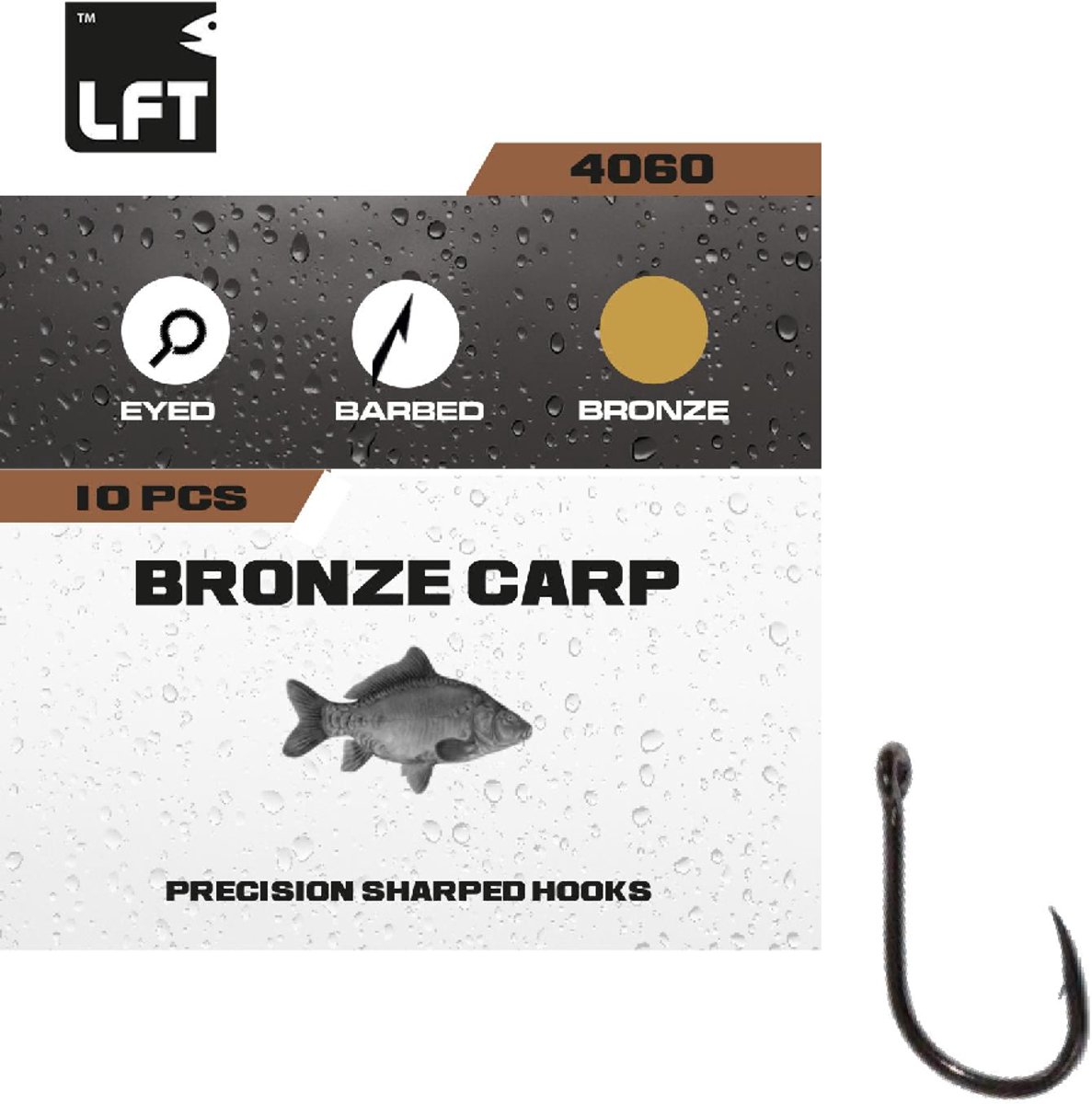 Bronze Carp 4060 10stuks maat 8