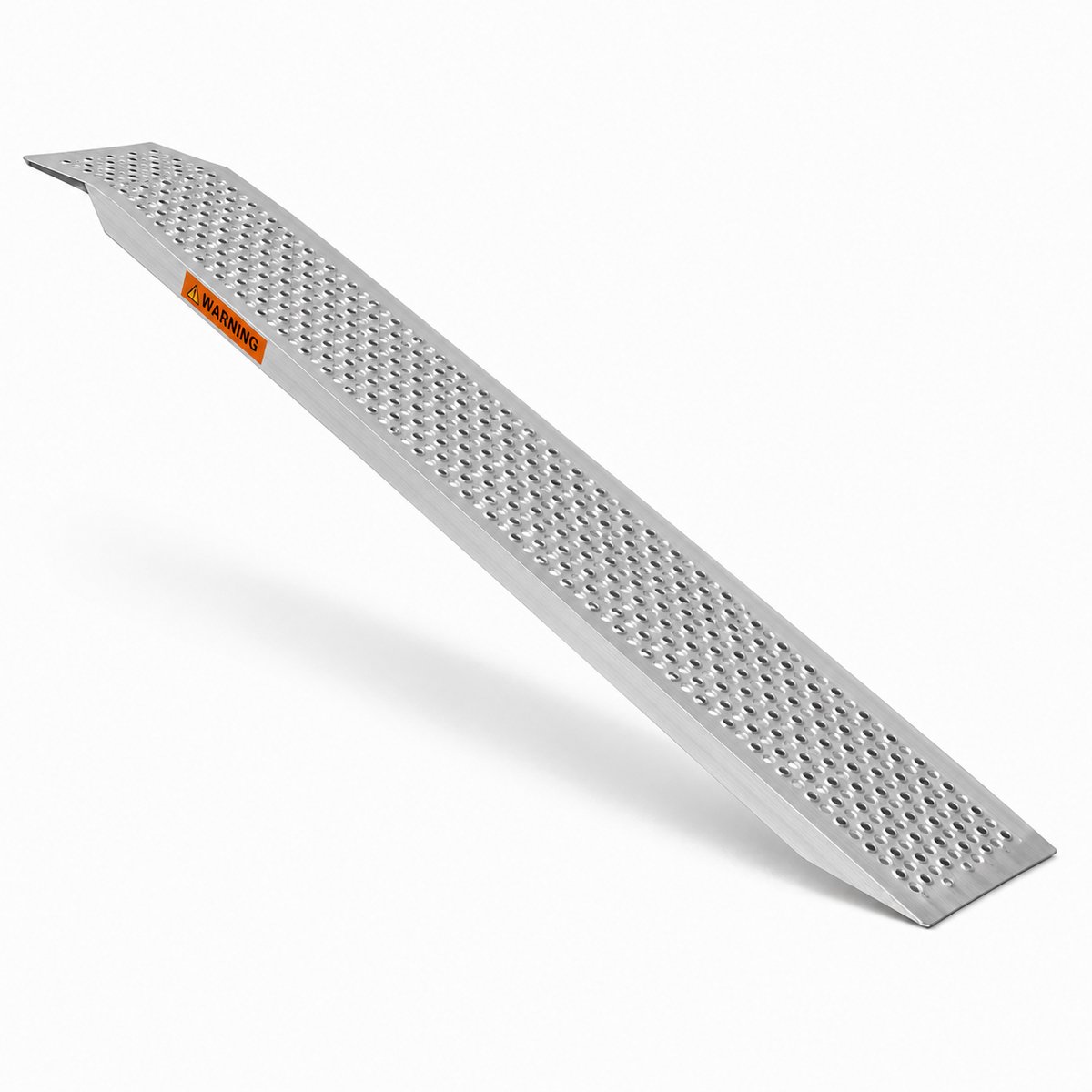 Litalife - Aluminium Oprijplaat 150cm – Antislip Laadgoot voor Scooter, Motor & Quad – Vaste Haak-Rand – Zilver - Laadvermogen 200KG