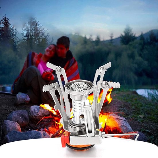 Camping Backpack Stove - Outdoor Burner - Koken in de Natuur - Ingebouwde Piezo Ontsteking - 3000W - Metaal — afbeelding 2