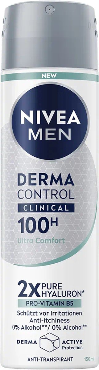 Nivea Men Derma Control Clinical 100H Ultra Comfort Anti-perspirant Spray