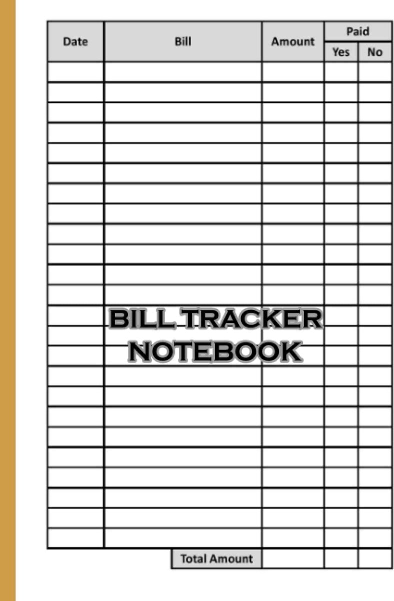 Tracker Notebook: Bill tracker notebook | monthly bills organizer | monthly bills planner | bill tracker. Bill Tracker notebook , Monthly Bill Organizer & Payments Checklist Log Book