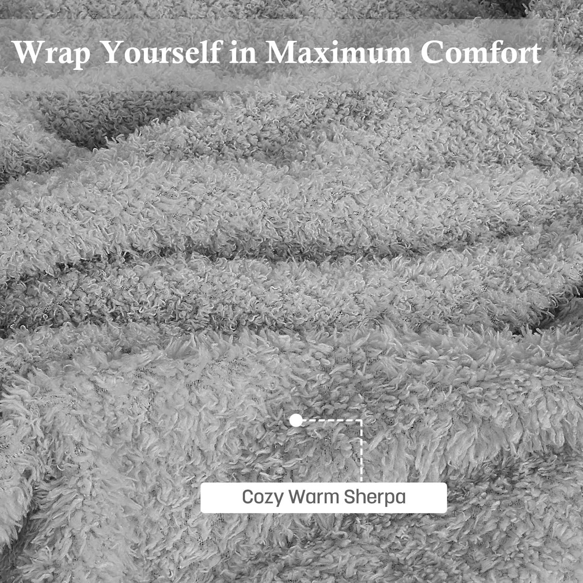 Classy Spuitende lamswollen poncho-deken met capuchon, draagbare knuffeldeken met steekzakken, deken met capuchon, comfortabele omslagcape voor kinderen en volwassenen